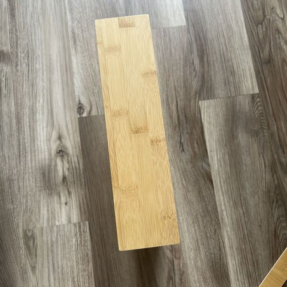 SpaceAid Bamboo Bag Organizer for Kitchen Drawer 13x12x3 Gently Used - Picture 7 of 14